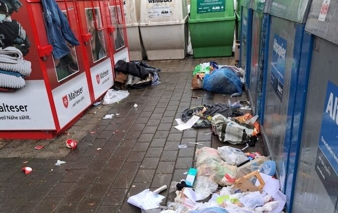 Schärisweg Neustadt Müll Container