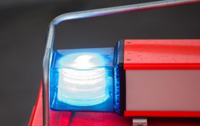 Blaulicht an Feuerwehrwagen