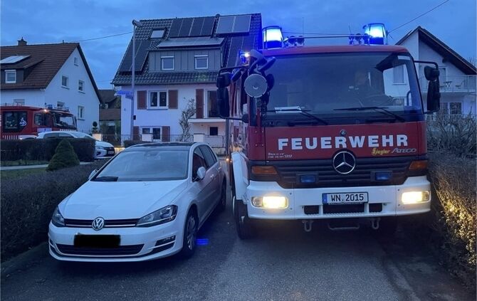 Feuerwehr Bittenfeld Engstelle