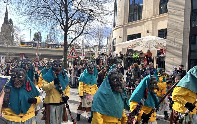 Faschingsumzug in Stuttgart.