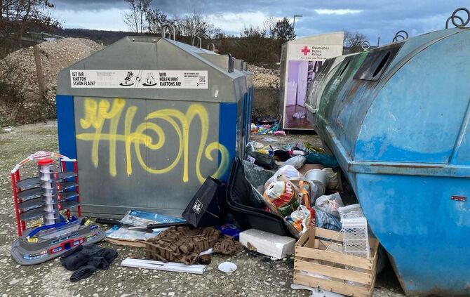 Container Heuweg Müll