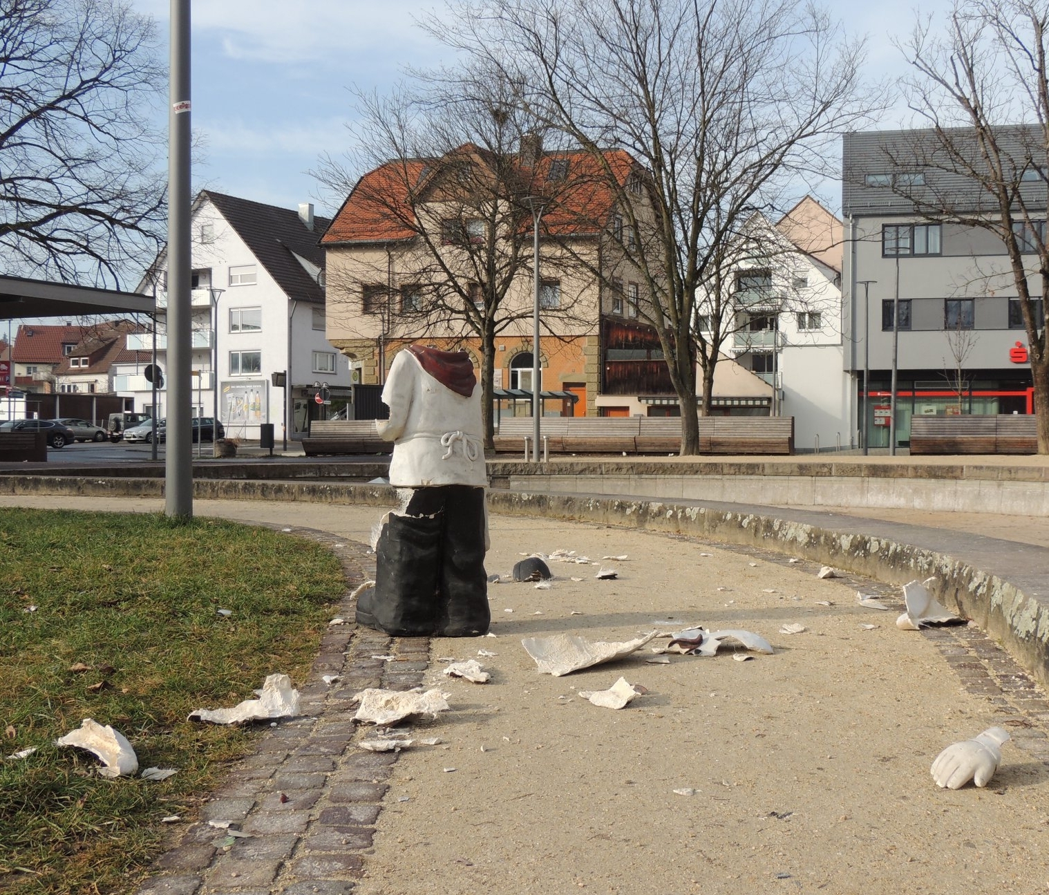 Ärger über Vandalismus auf dem Seeplatz - Nachrichten aus Korb -  Zeitungsverlag Waiblingen