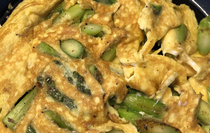Spargel-Omlett