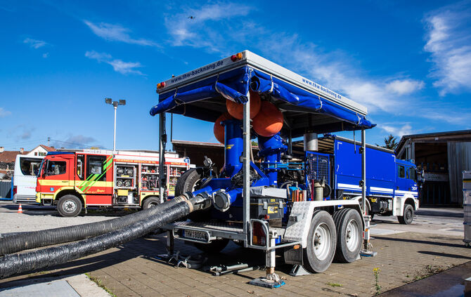 Katastrophenschutzübung im Rems-Murr-Kreis, 22.10.2022.