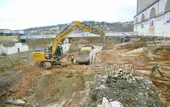Stuttgart21 Baustelle im März 2015