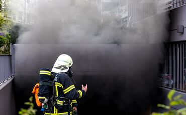 Brand in Tiefgarage, Bahnhofstr., Waiblingen, 06.04.2024.