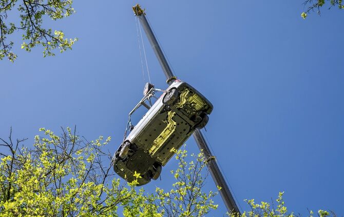 Fahrzeugbergung Hegnacher Höhe, Waiblingen, 11.04.2024.