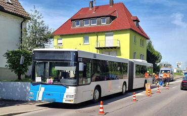 bus feuerwehr polizei winnenden schienenersatzverkehr ersatzverkehr