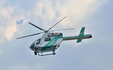 Polizeihubschrauber Polizei Symbol Symbolbild
