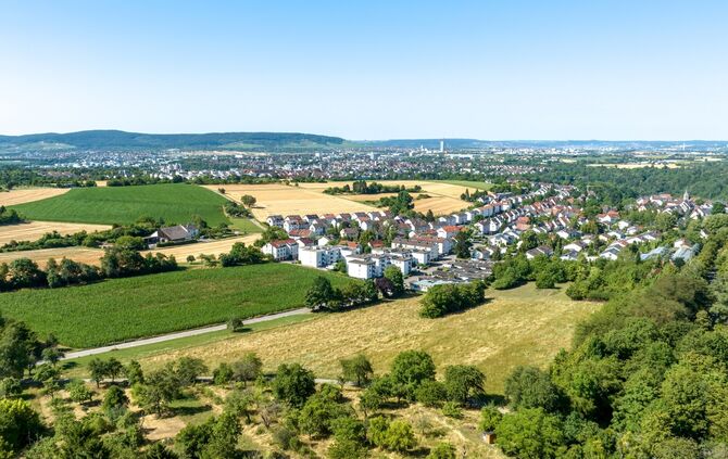 Luftbild Bereich Sörenbergweg, Bühlweg, Seestr., WN-Neustadt, 18.07.2023.