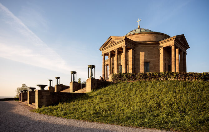 Die Grabkapelle auf dem Württemberg in Stuttgart.