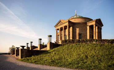 Die Grabkapelle auf dem Württemberg in Stuttgart.