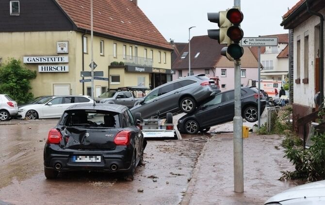 Überschwemmung Miedelsbach