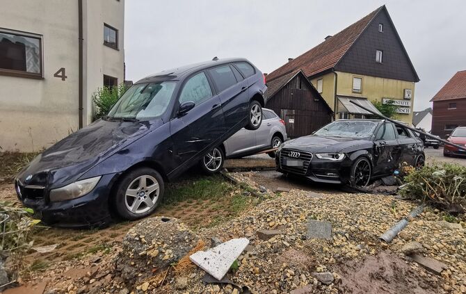 Miedelsbach Hochwasser