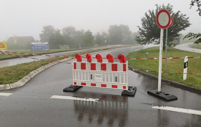 Rettichkreuzung Hochwasser
