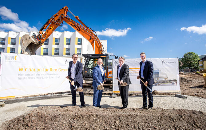 Spatenstich für die Erweiterung des Krankenhaus Schorndorf, 04.06.2024.