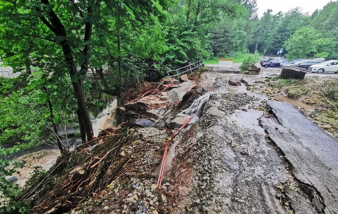 Lauffenmühle Hochwasser