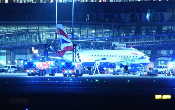 Flughafenn Stuttgart: Grossalarm bei einem Airbus A319 von British Airways