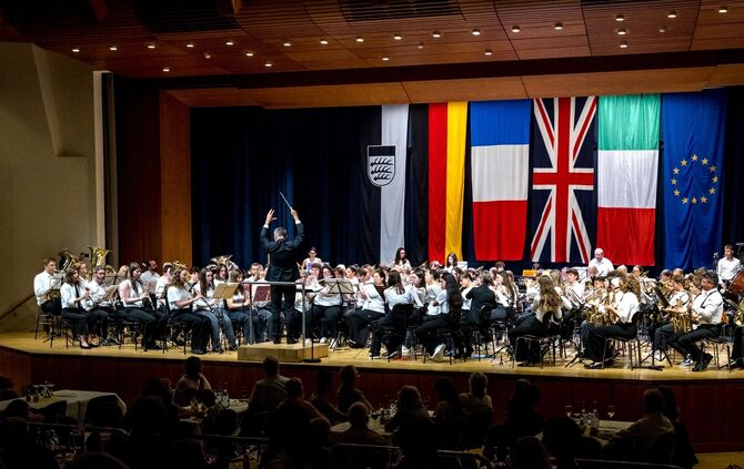 Konzert beim Partnerschaftstreffen mit Gästen aus Devizes, Mayenne und Baja, Bürgerzentrum Waiblingen, 15.06.2024.
