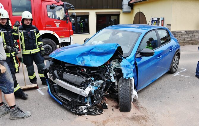 In der Heilbronner Straße in Schlechtbach hat sich am Montagnachmittag (17.06.) ein Unfall ereignet.