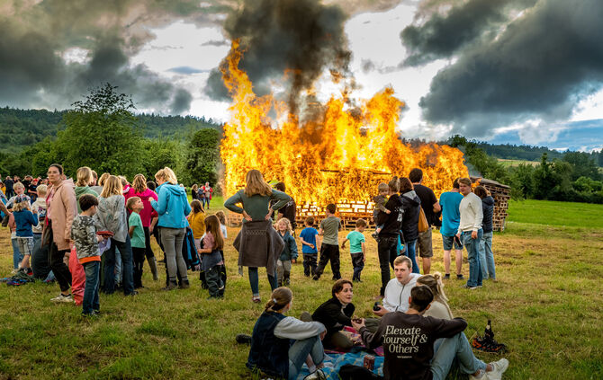 Sonnwendfeuer Spielplatz Reichenbach, Berglen, 22.06.2024.