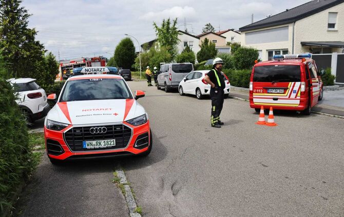 Korb Feuer Brand Feuerwehr