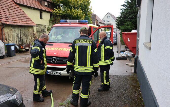 Starkregen in Haubersbronn