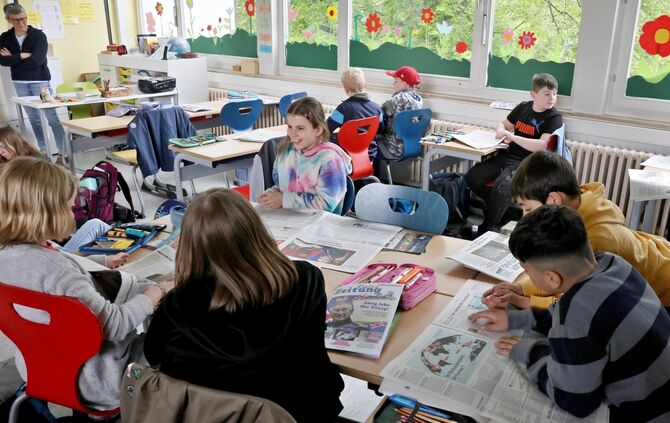 Zeitung in der Schule