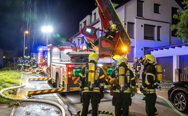 Brandserie: Kellerbrand Unterkunft für gehörlose Flüchtlinge der Paulinenpflege Winnenden, Steinweg, 05.07.2024.