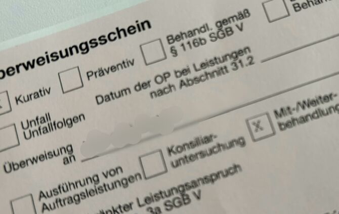 überweisung