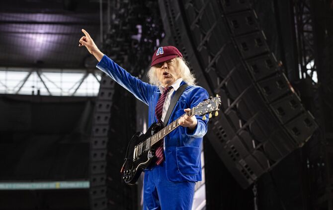 AC/DC performing live at Wembley Stadium, London on 3 July 2024