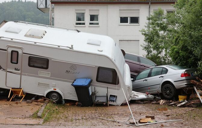 Miedelsbach Hochwasser