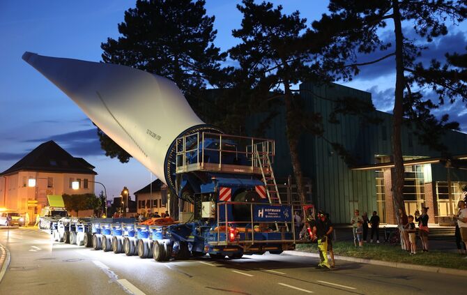 Transport Windradflügel