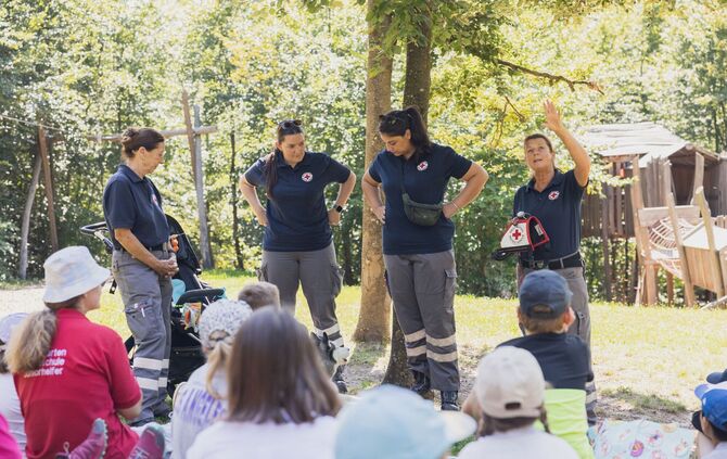Rettungssanitäter beim DRK Erlebnistag