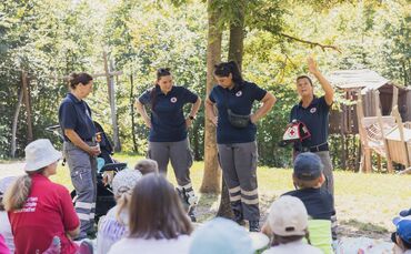 Rettungssanitäter beim DRK Erlebnistag