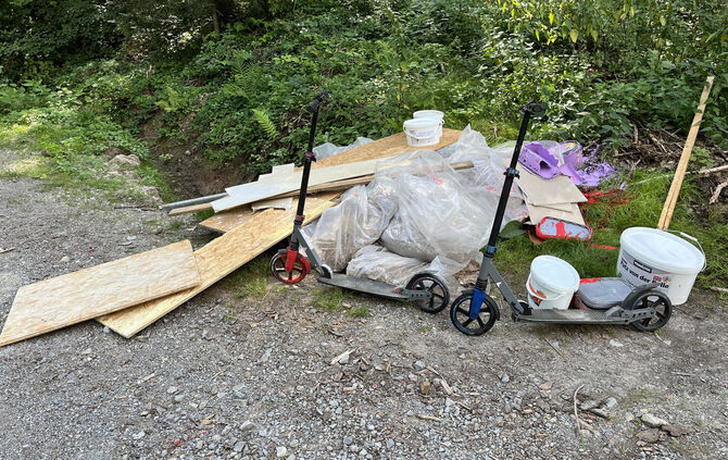 Müllablagerung Winnenden Polizei