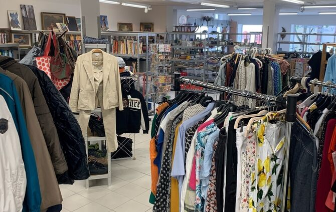 Sozialkaufhaus Strandgut in Welzheim von der Erlacher Höhe