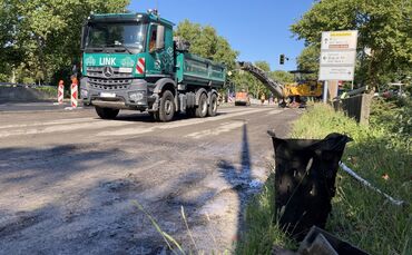 Baustelle Hallenbad-Kreuzung