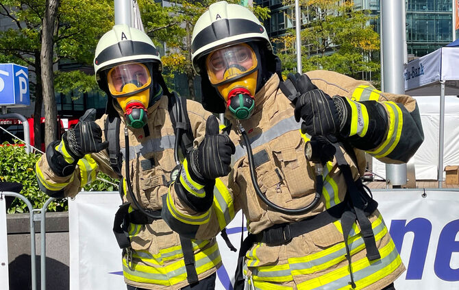 Feuerwehr Fellbach Hochhaus Treppenlauf