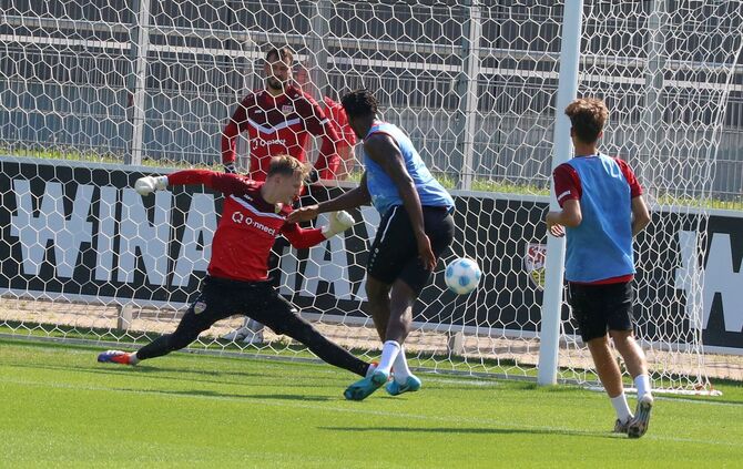 Eindrücke vom VfB-Training