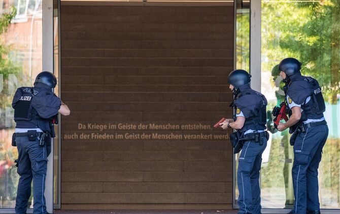 Große Polizeiübung am Burggymnasium Schorndorf, 05.09.2024.