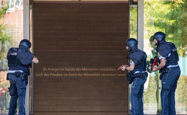 Große Polizeiübung am Burggymnasium Schorndorf, 05.09.2024.