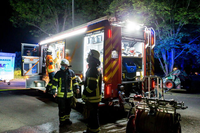 Autobrand, Albertviller Straße, Winnendenh, 10.05.2020.