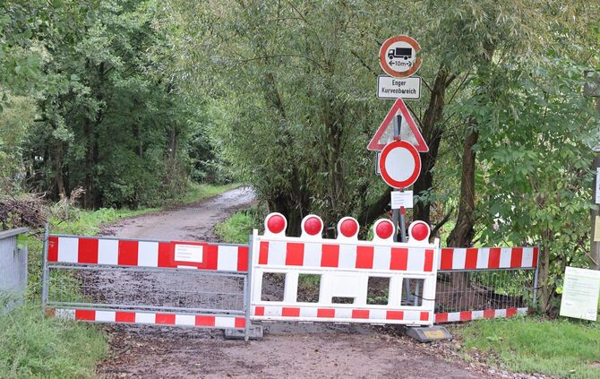Straße gesperrt