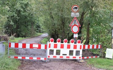 Straße gesperrt