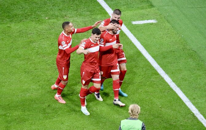 VfB-Torjubel im Spiel gegen Real Madrid