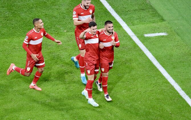 VfB-Torjubel im Spiel gegen Real Madrid