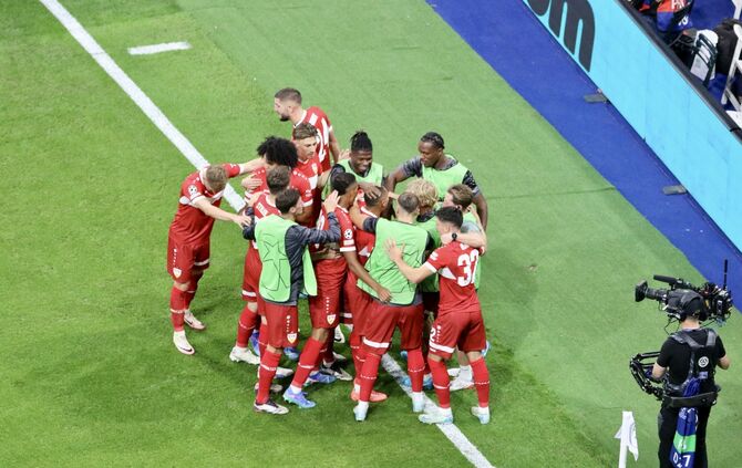 VfB-Torjubel im Spiel gegen Real Madrid