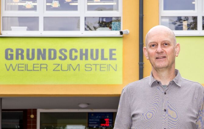 Der neue Rektor der Grundschule Weiler zum Stein: Klaus Maier (55), Leutenbach, 23.09.2024.