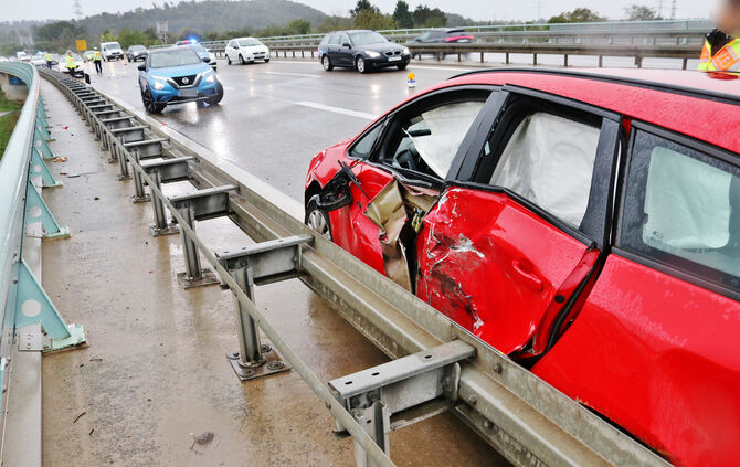 Unfall B14 Winnenden, 26.09.2024.
